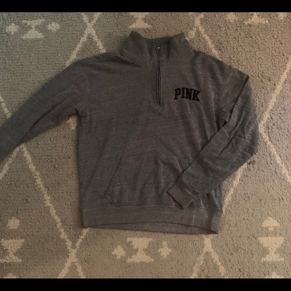 Pink quarter zip